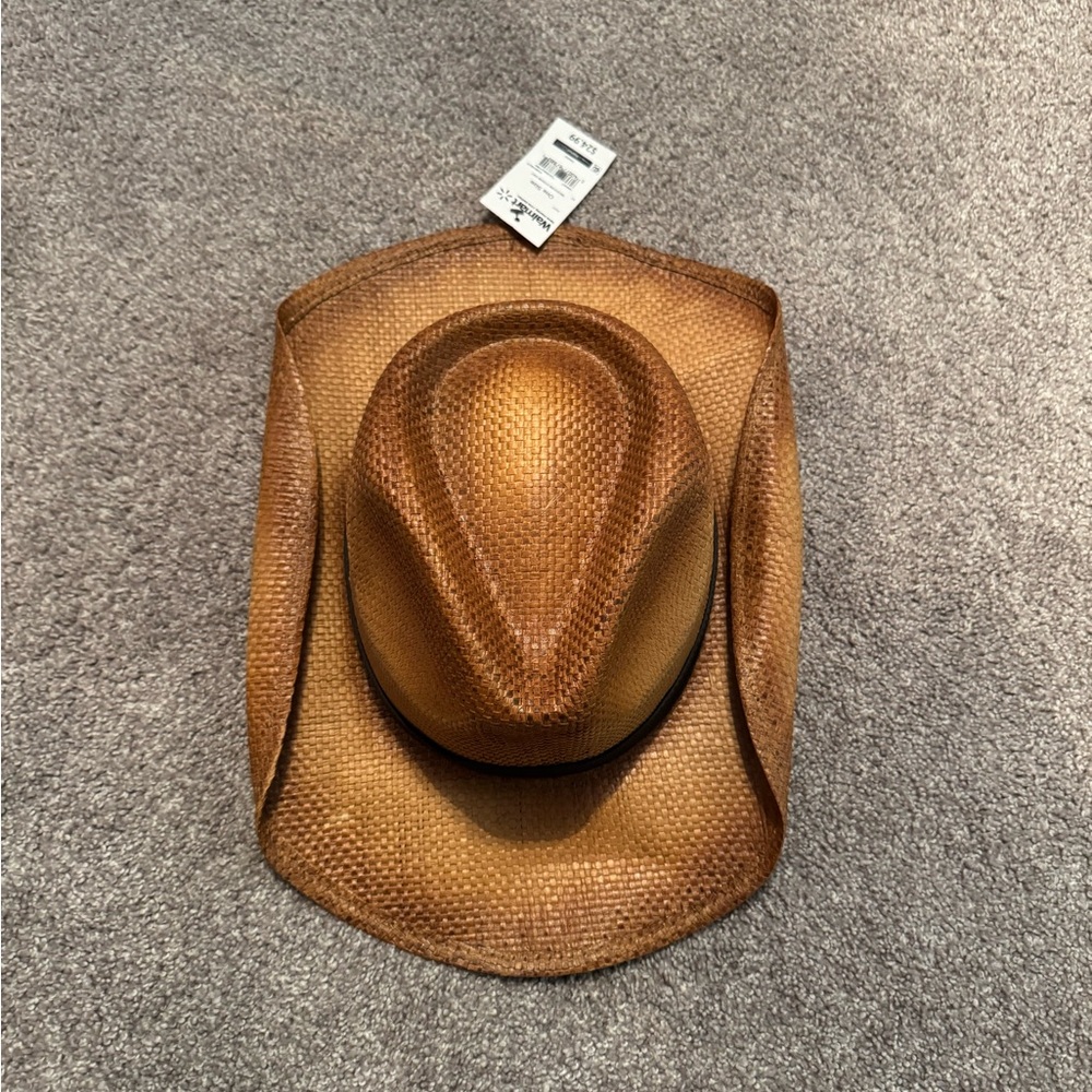 Brown Woven Women's Cowboy Hat
